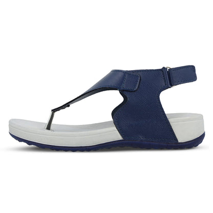 ME & I Women's Flip-Flop  - MI97096 Navy Blue