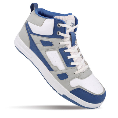 Men's High Top Sneakers - WY3466 Blue White