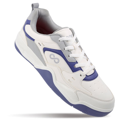 Men's Colourblocked Sneakers - WY3477 White Grey