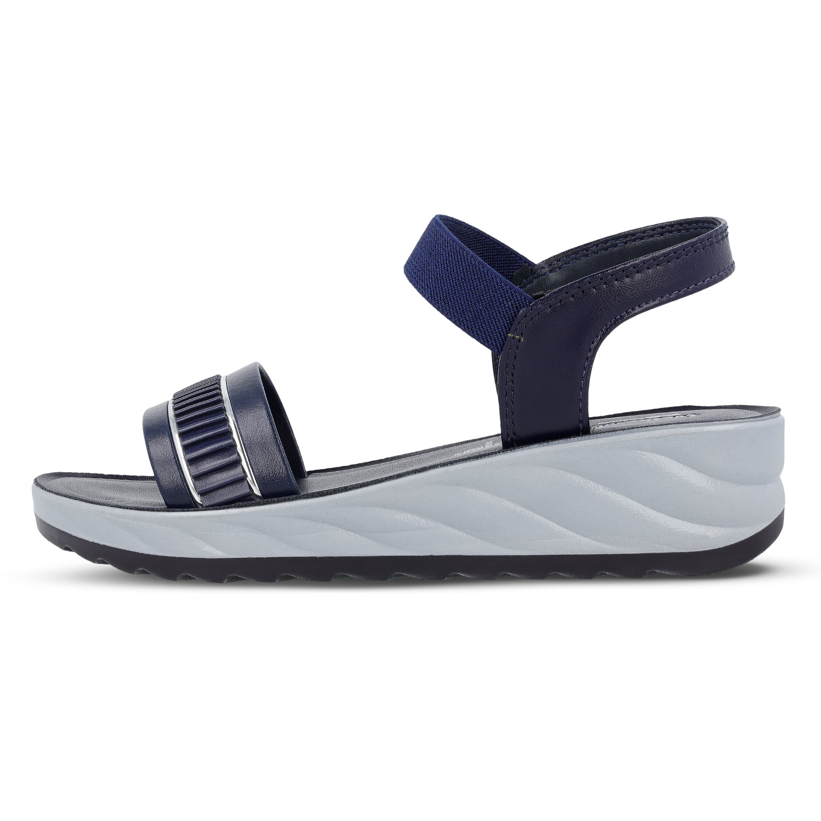 Women's Wedge Heel Sandals  - WLP77014 Blue