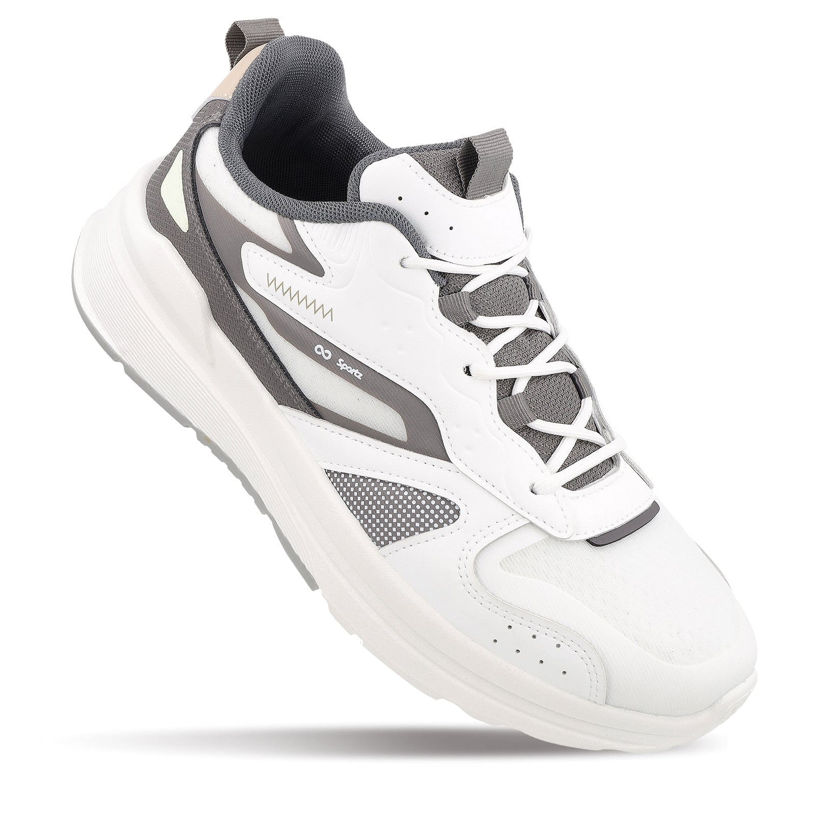 Men's Sports Sneakers - WY3490 White Grey