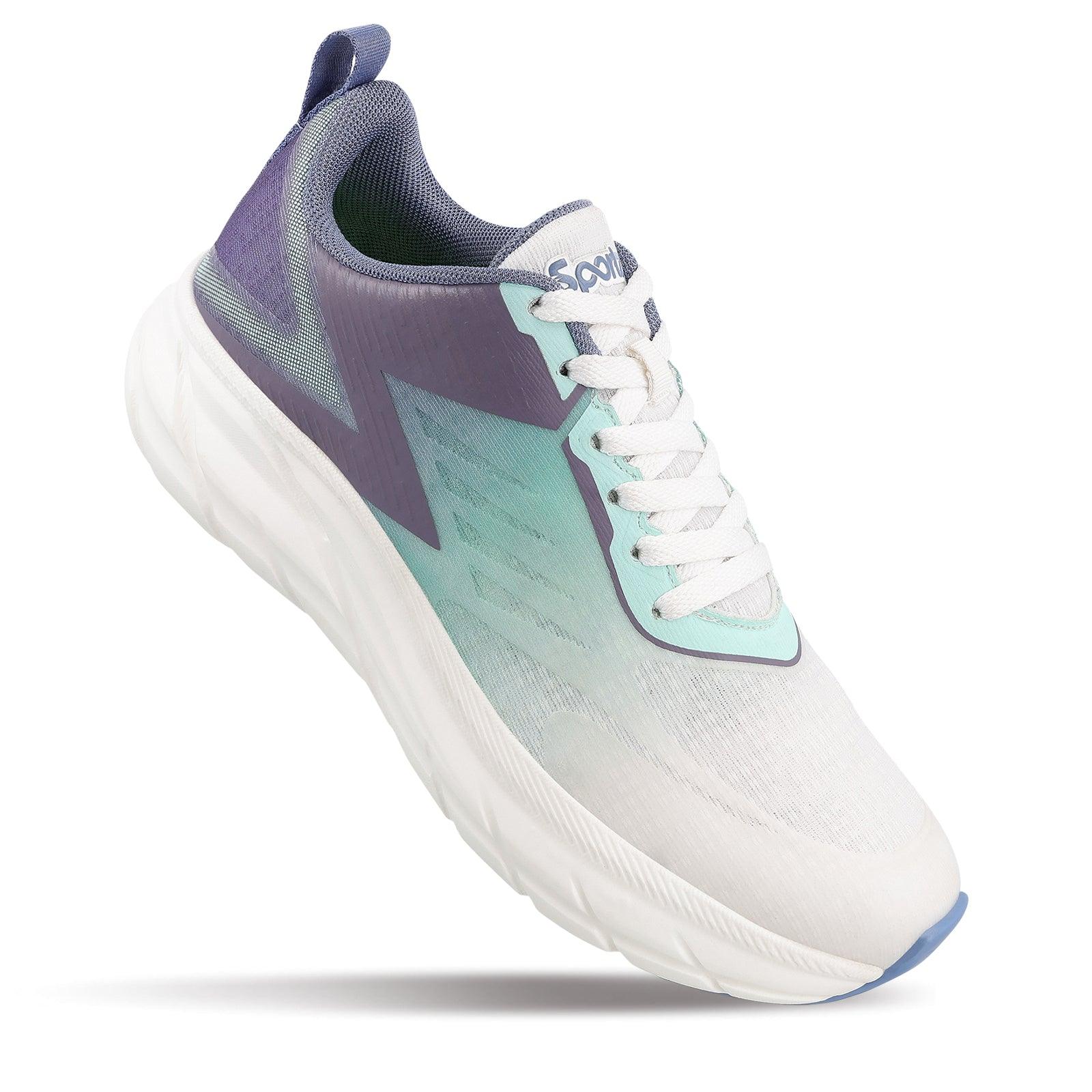 Men's Lace-up Sports Shoes - WS97543 White Green