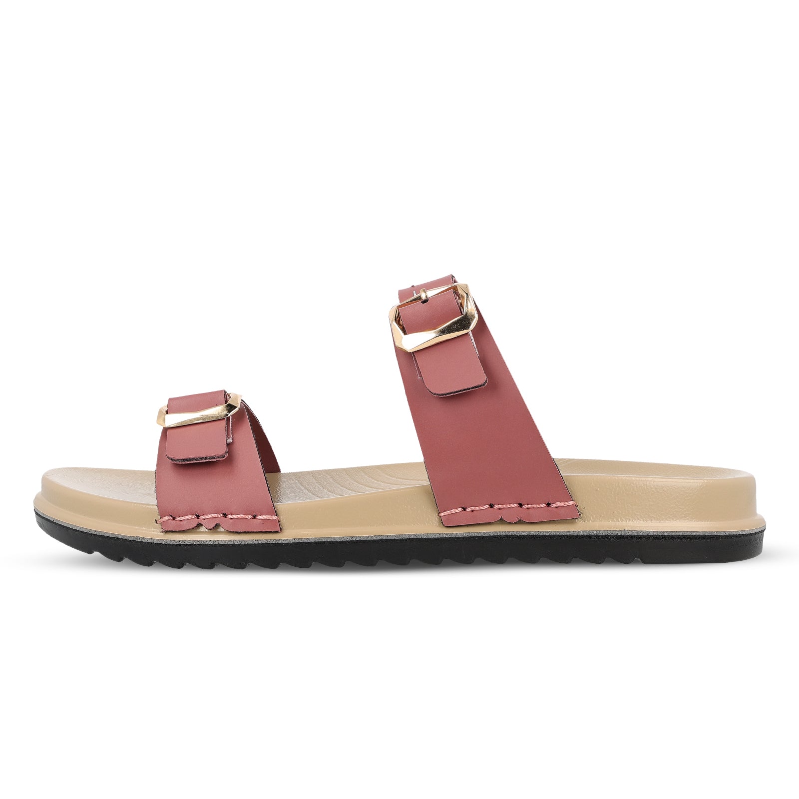 Women's Daily Wear Comfort Sandals - WLP74044 Dusty Rose
