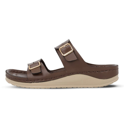 Women's Daily Wear Comfort Sandals  - WLP74021  Espresso