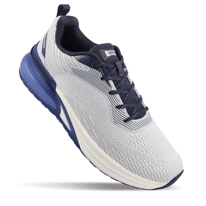 VORTIZ Men's Lace-up Walking Shoe - WS9140 Light Grey