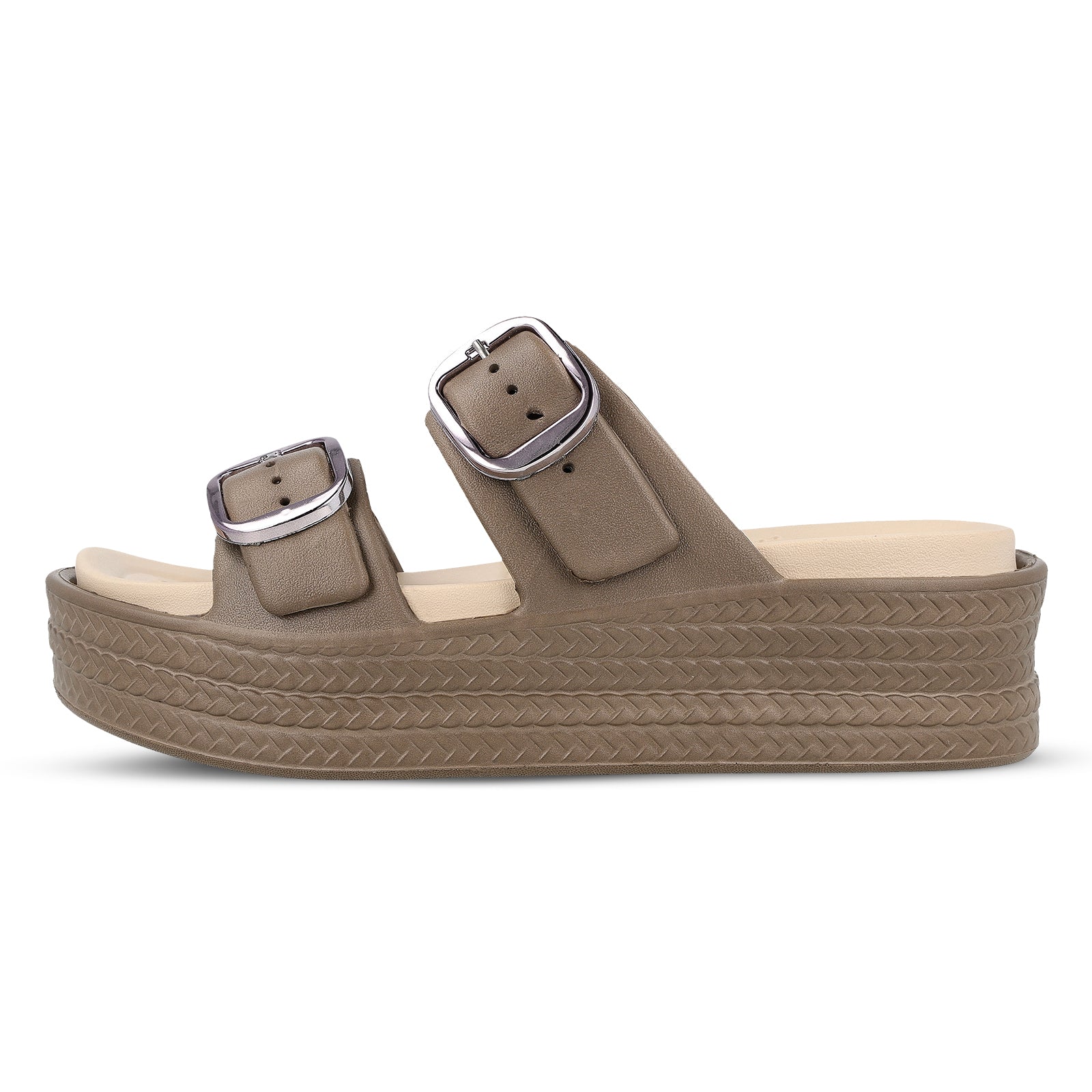 Women's Daily Wear Sandals - MI602 Brown Beige