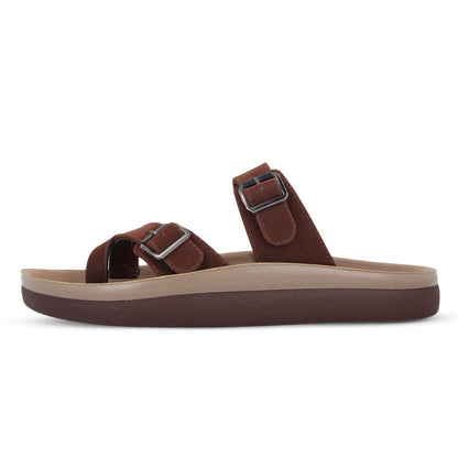 Men's Daily Wear Sandals - WGP53398 Brown