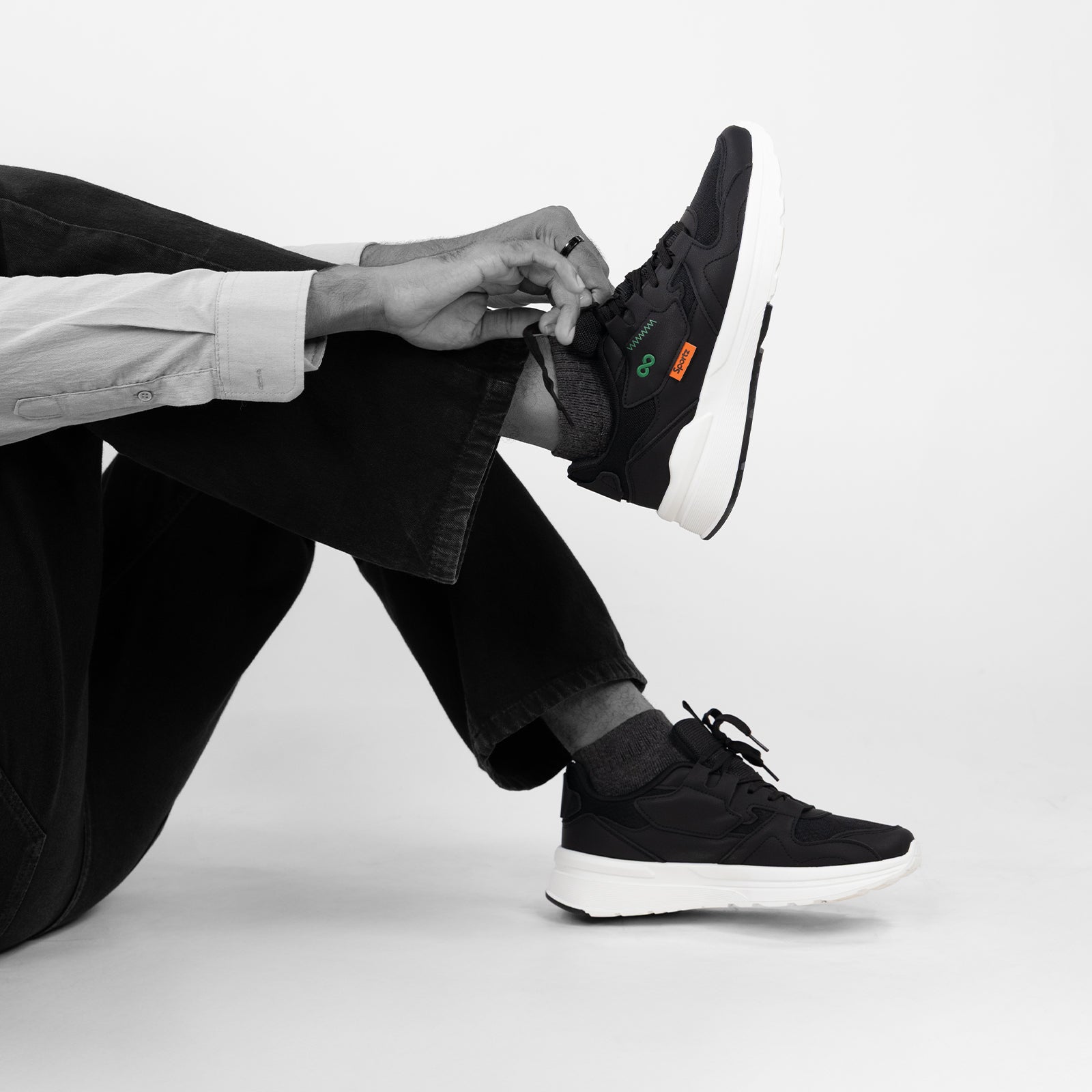 Men's Sports Sneakers - SGE24004 Black
