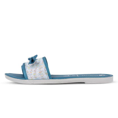 Women's Slide Sandals - WLR73002 Peacock Blue