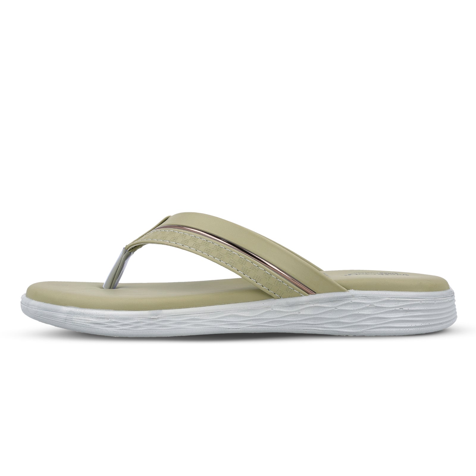 Women's Daily Wear V-Strap Sandals - WLP70414 Pista