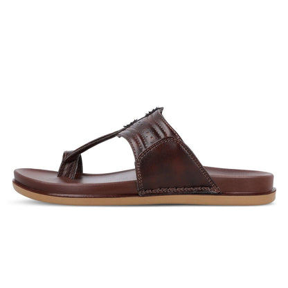 Men's Kolhapuri Chappal - WE1351 Brown