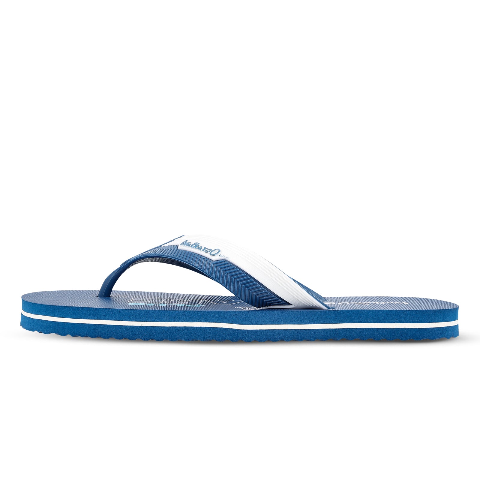 Men's Hawai Slippers - HG153 Teal Blue White