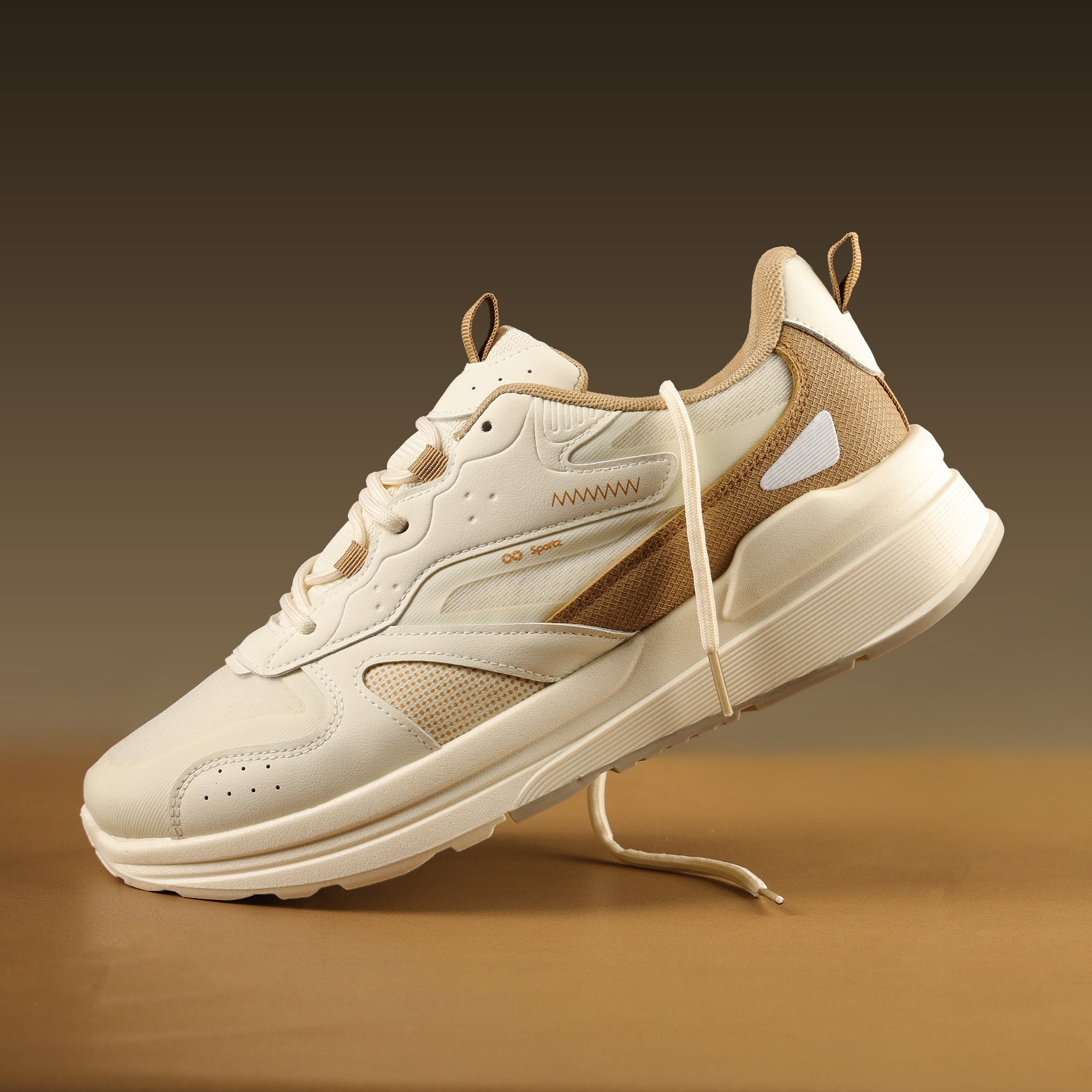 Men's Sports Sneakers - WY3490 White Beige