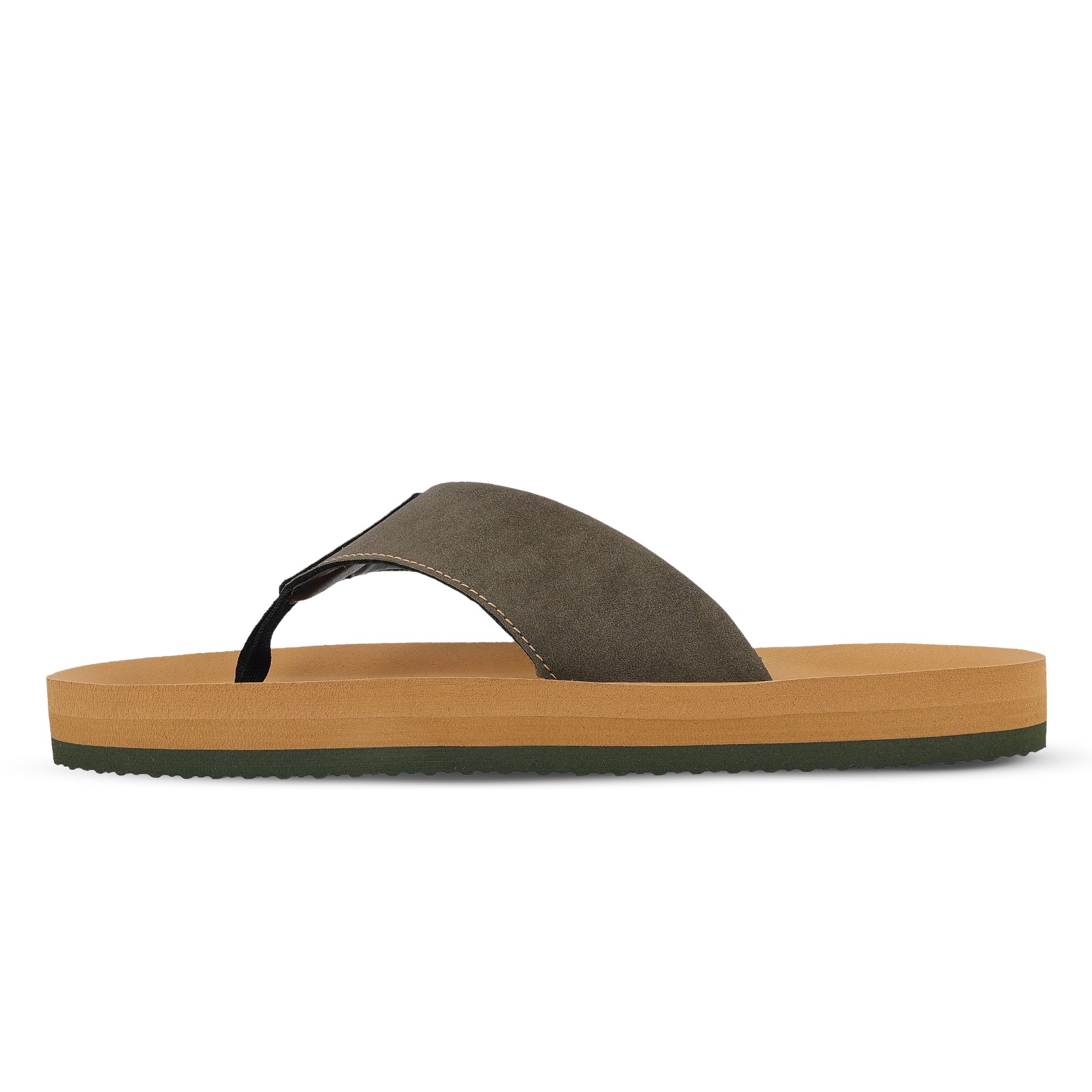 Men's Flip-Flops -FGR14300 Olive Tan
