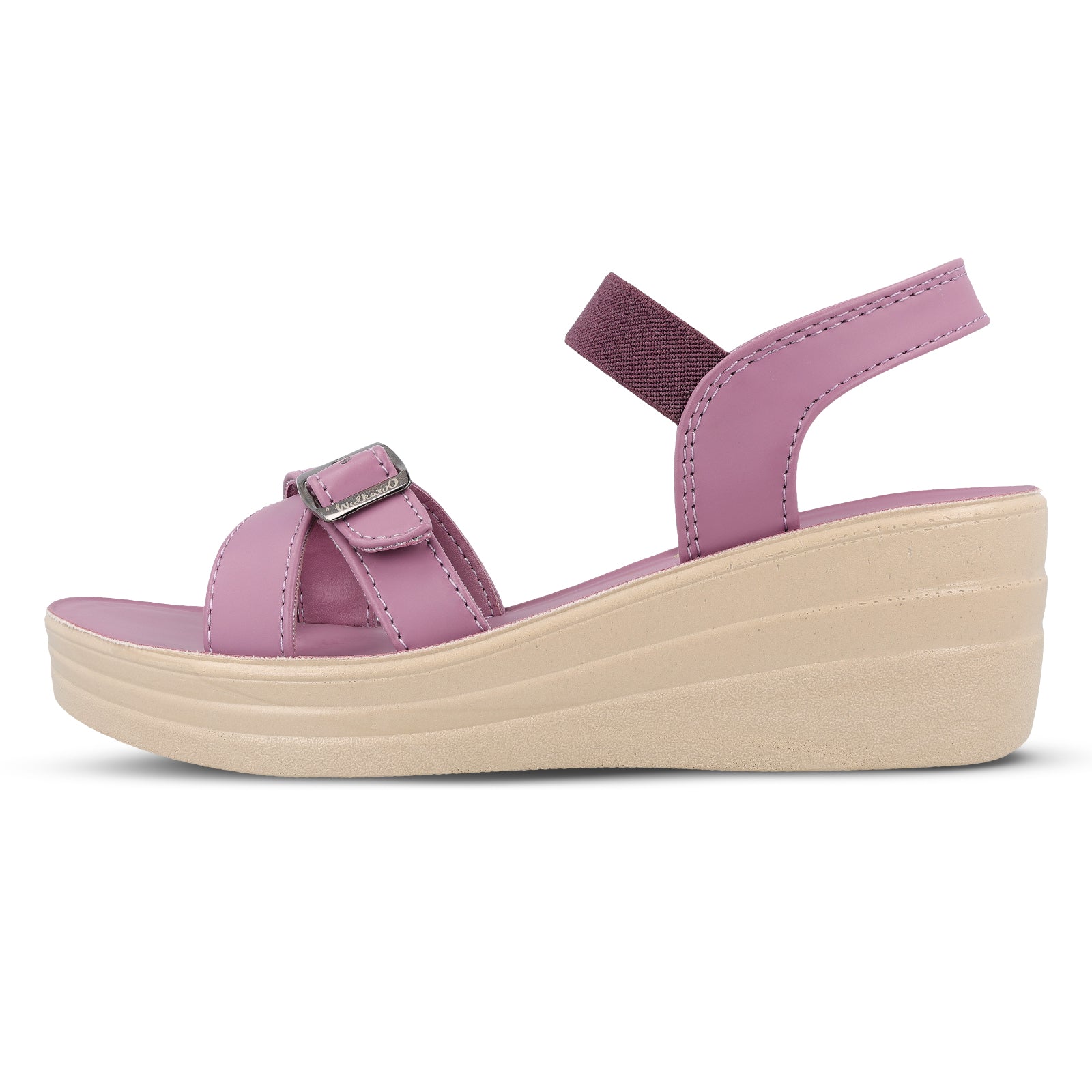 Women's Wedge Heel Sandals  - WLP78012 Mauve