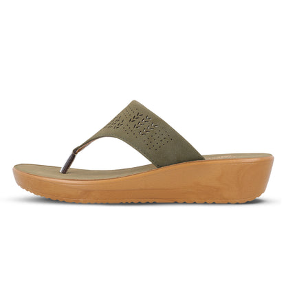 Women's Daily Wear Sandals  - WLR71201 Olive