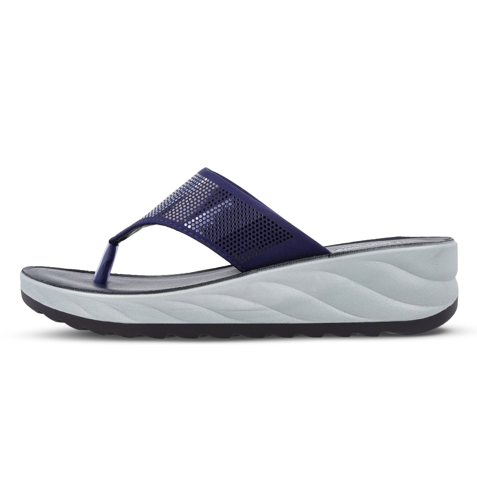 Women's Daily Wear Sandals - WLP71210 Navy Blue