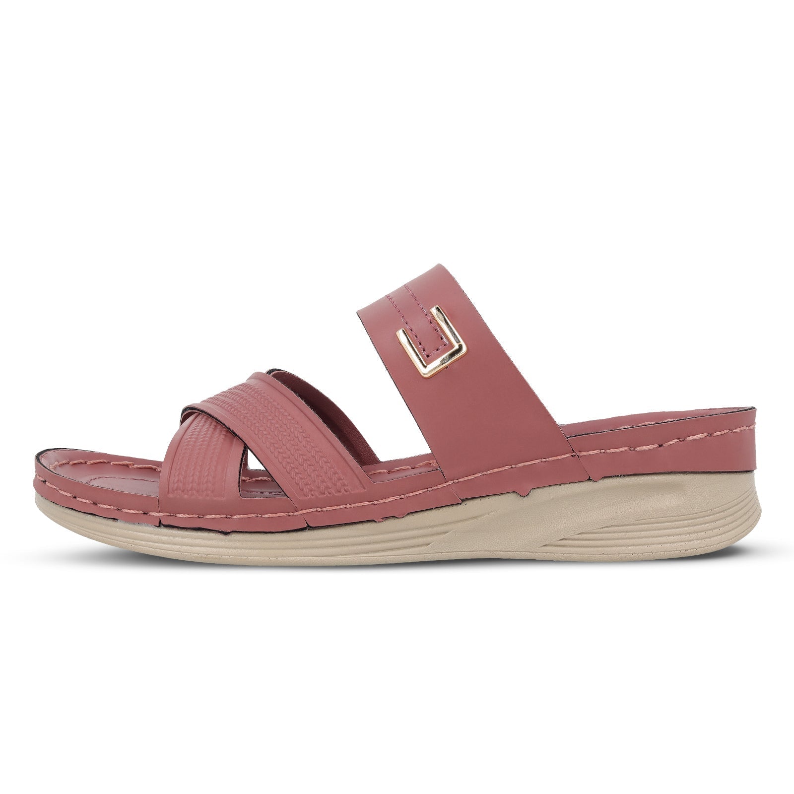 Women's Daily Wear Comfort Sandals  - WLP72051 Dusty Rose
