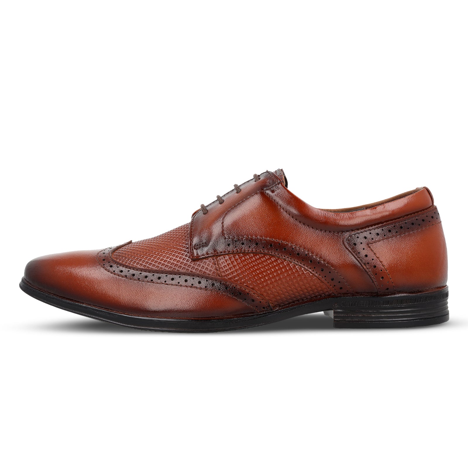 JOHN TAYLOR Men's Brogue Leather Formal Shoes - JT97525 Brown