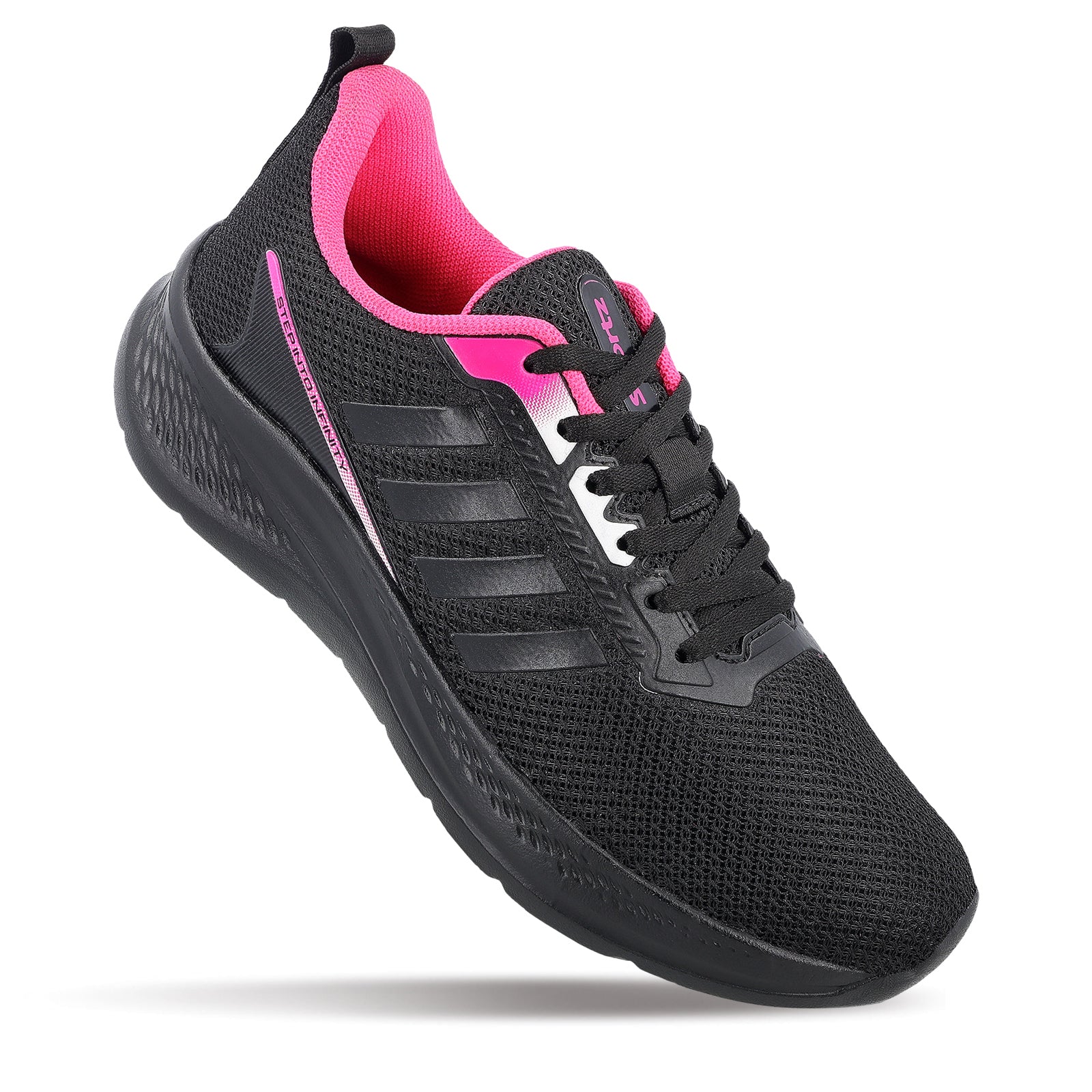 Women's Lace-up Sports Shoe - WS9920 Black