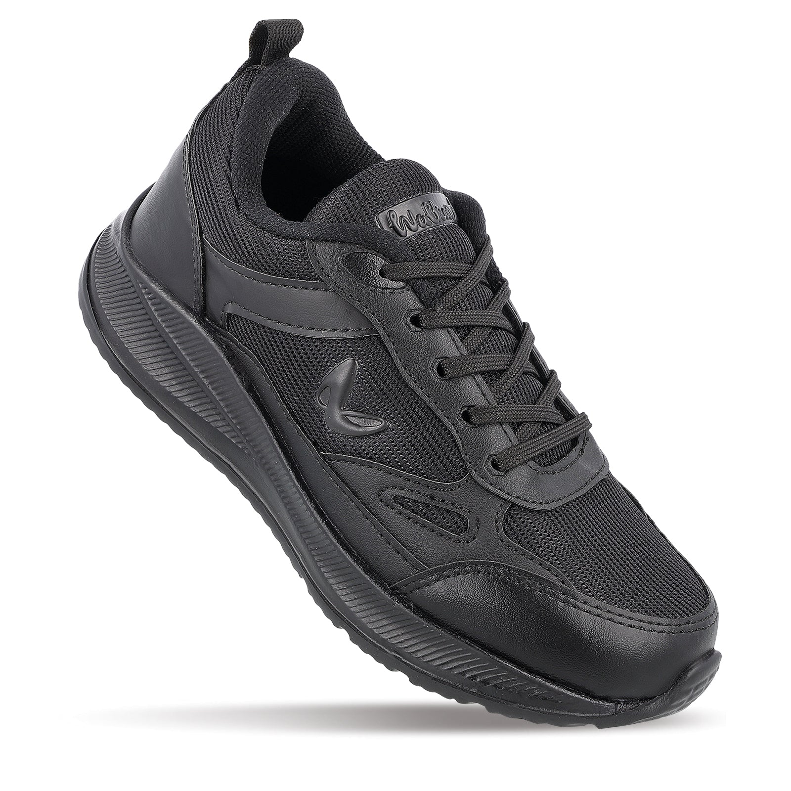 Boy's Lace-up Sports Shoe - WS3093 Black