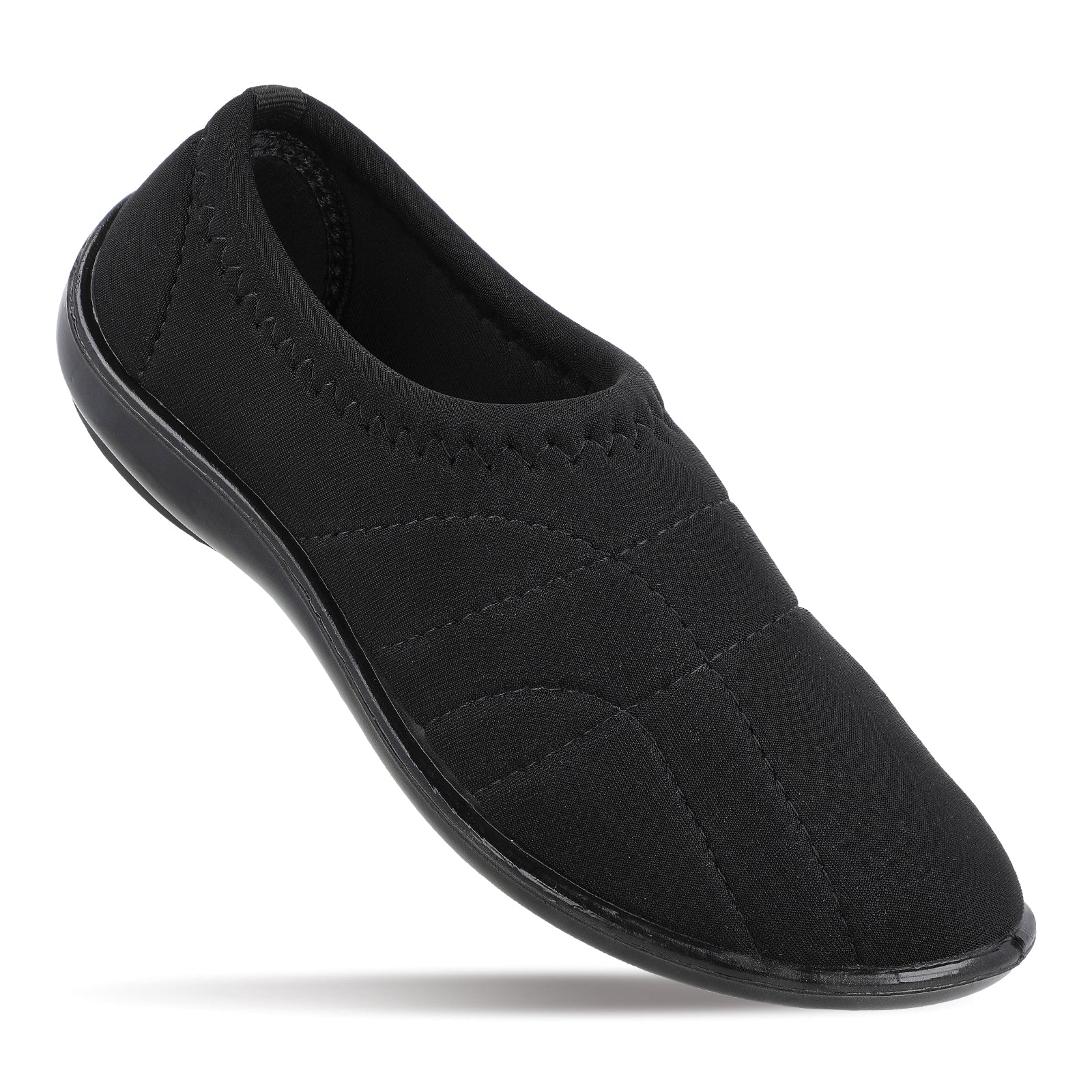 Women's Slip-on Walking Shoe -4809 Black
