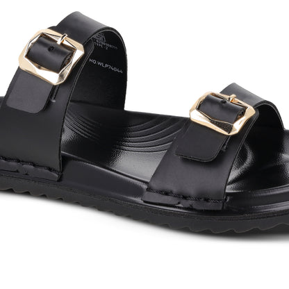 Women's Daily Wear Comfort Sandals - WLP74044 Black