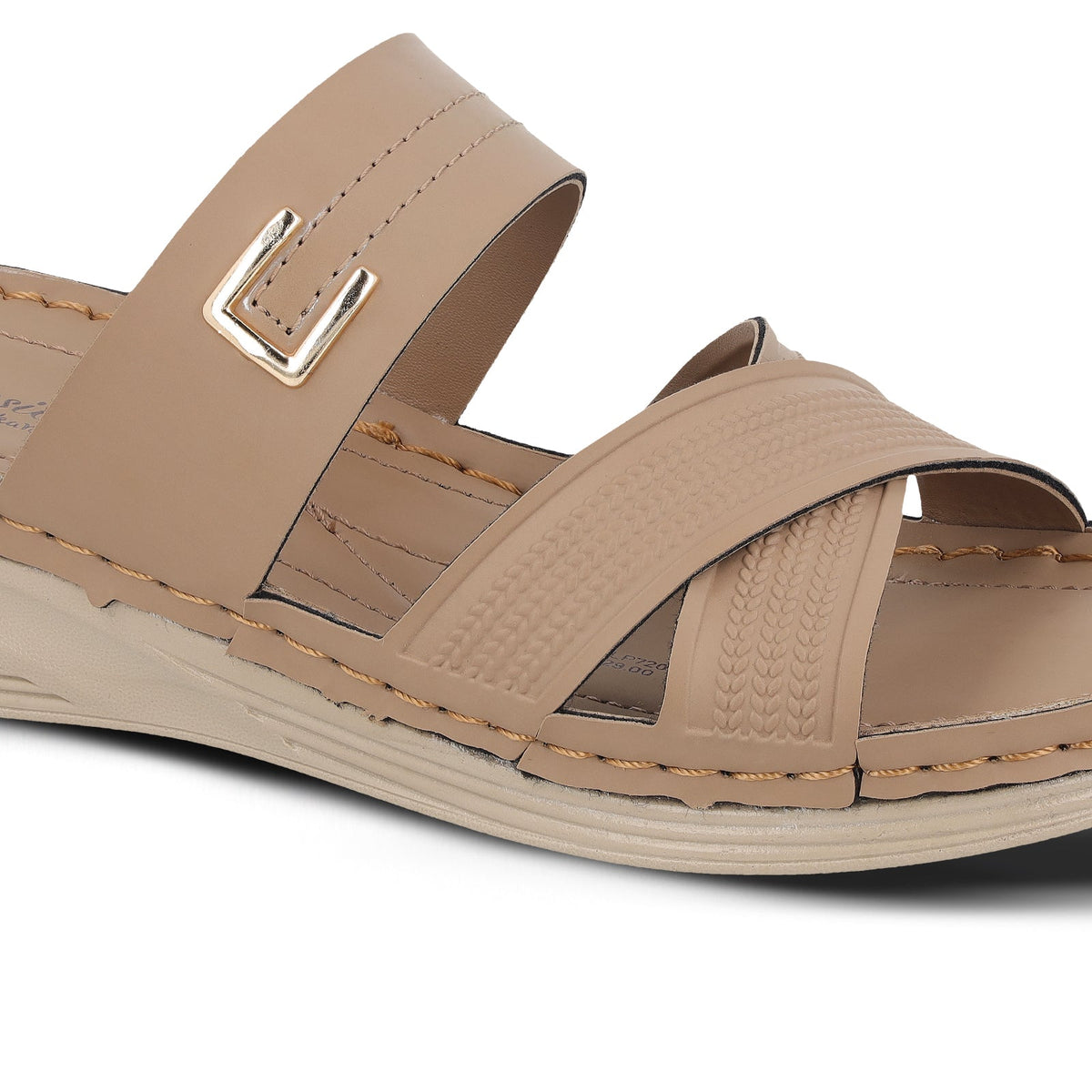 Women's Daily Wear Comfort Sandals  - WLP72051 Cream