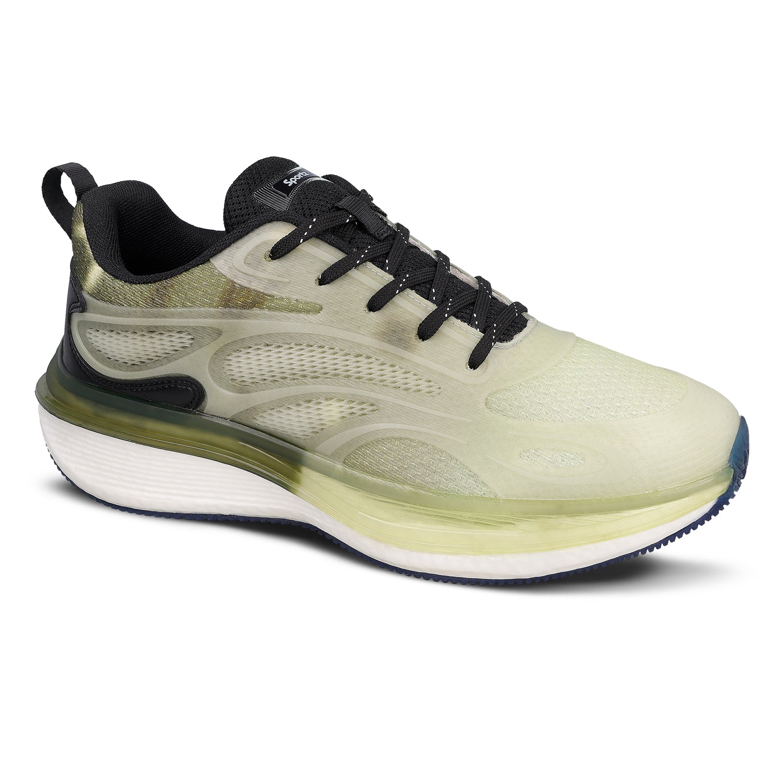 Men's Night Glow Sports Shoe - WS9154 Olive