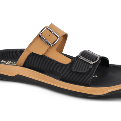 Men's Daily Wear Comfort Sandals - WGP53210 Black Beige