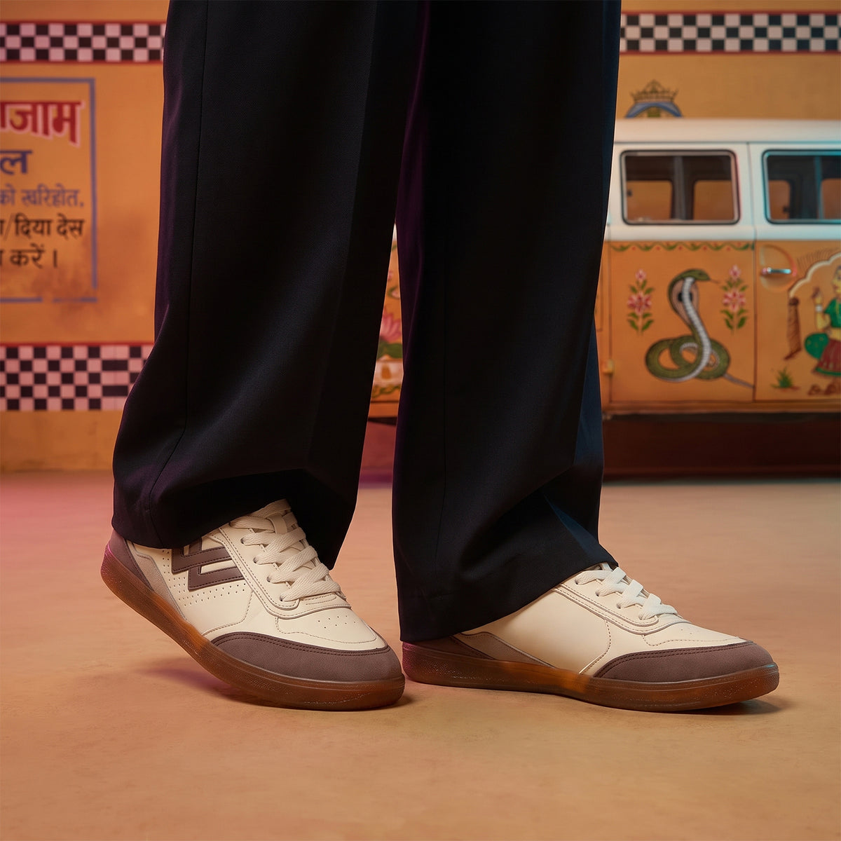 Men's Retro Casuals - ONG97005 Beige Brown