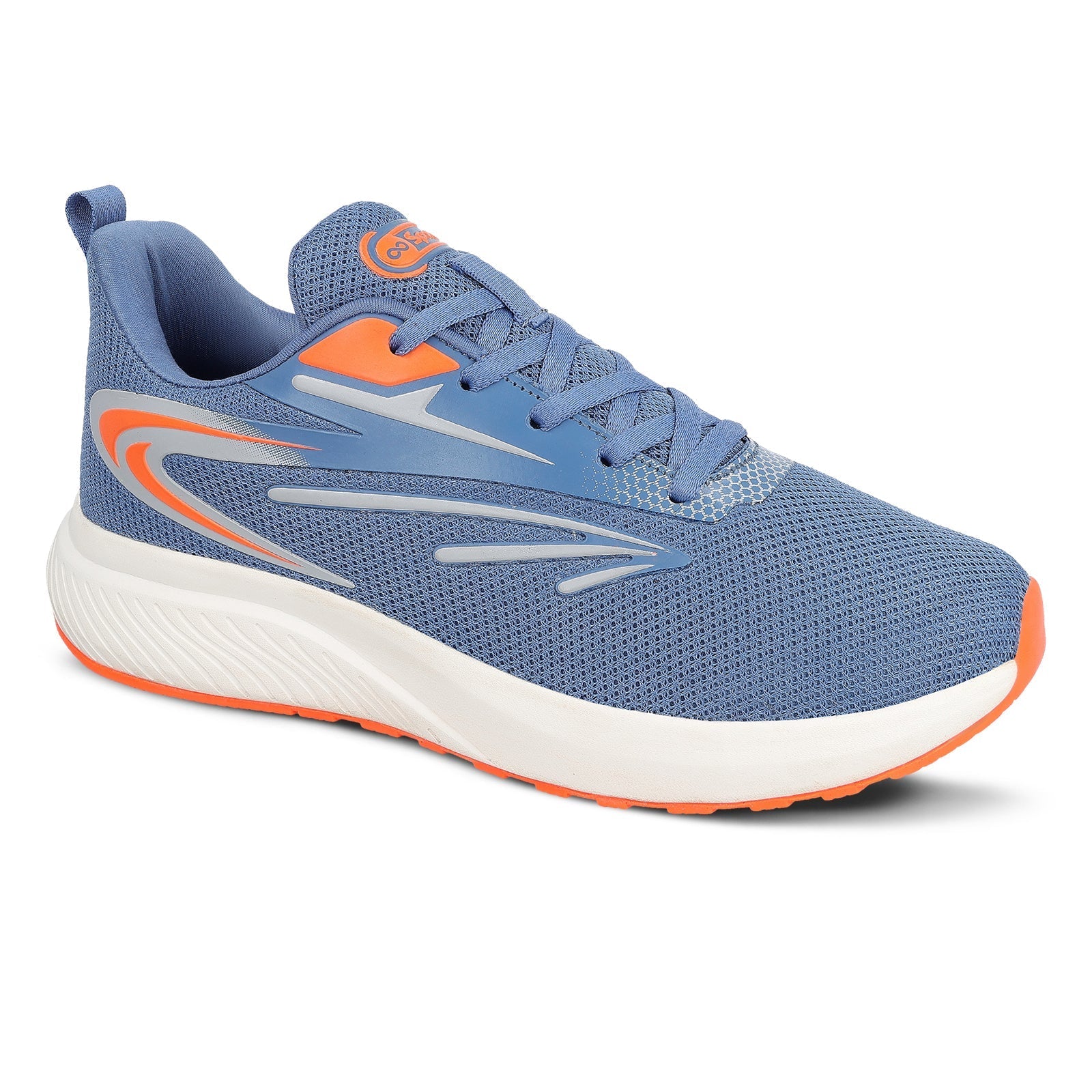 Men's Lace-up Sports Shoes - WS9603 SkyBlue Orange