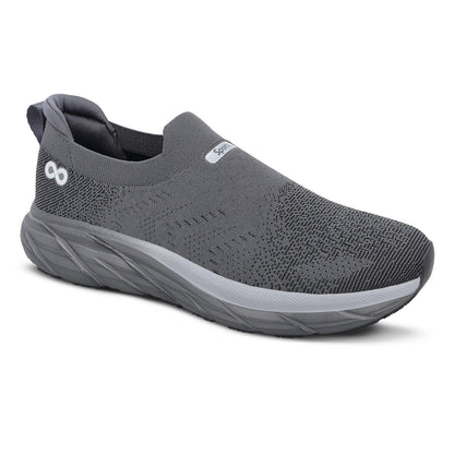 LOBER Men's Slip-on Walking Shoe - WS9139 Dark Grey
