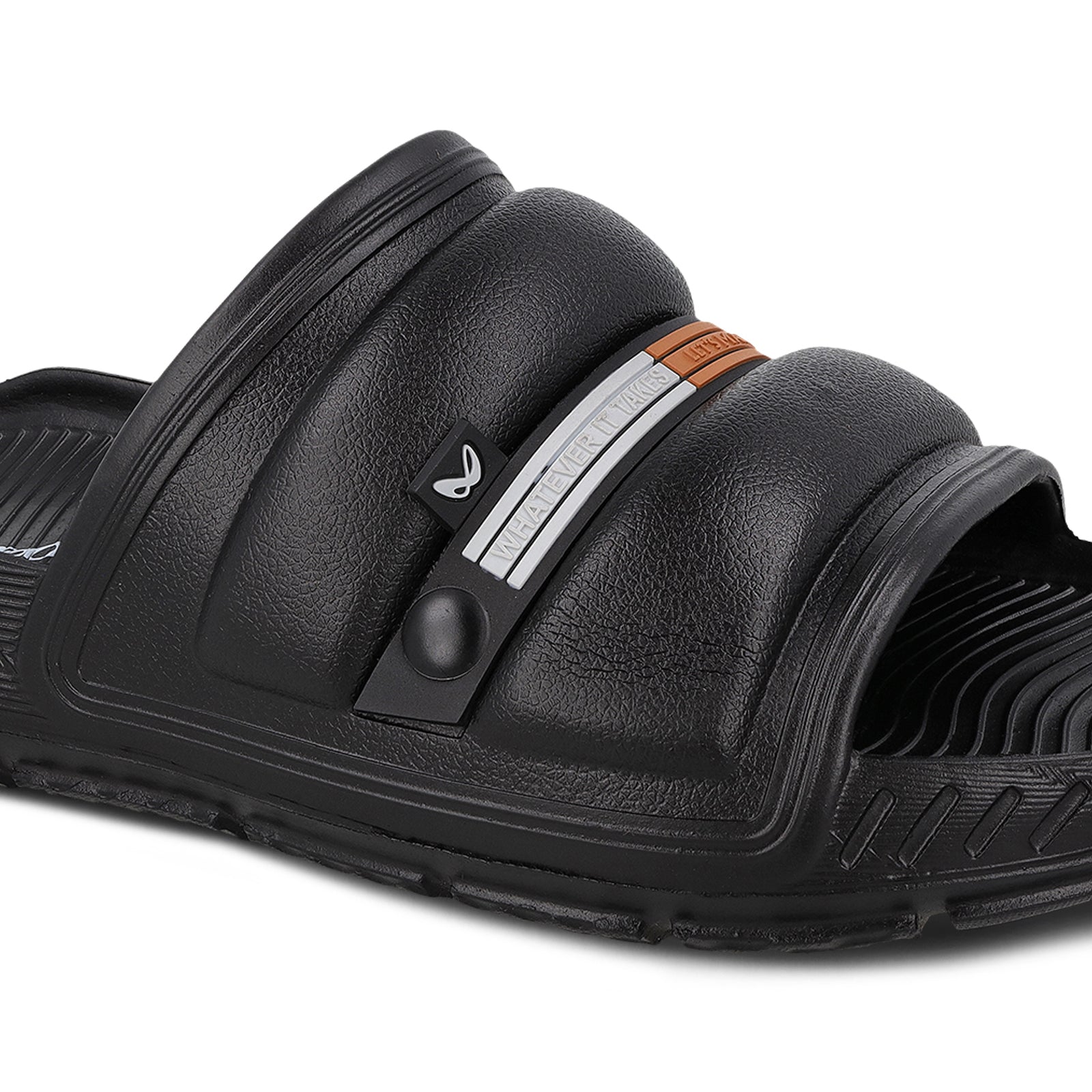 Men's Flip Flop Sliders  - WC8740 Black