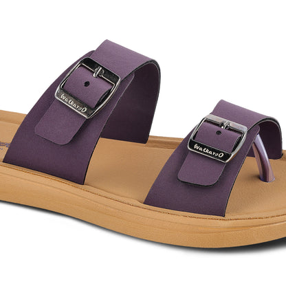 Women's Daily Wear Sandals  - WL7581 Purple Beige