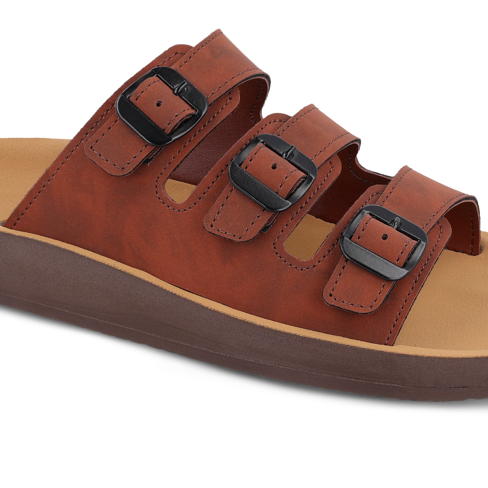 Men's Daily Wear Sandals - WGR53105 Barn Red