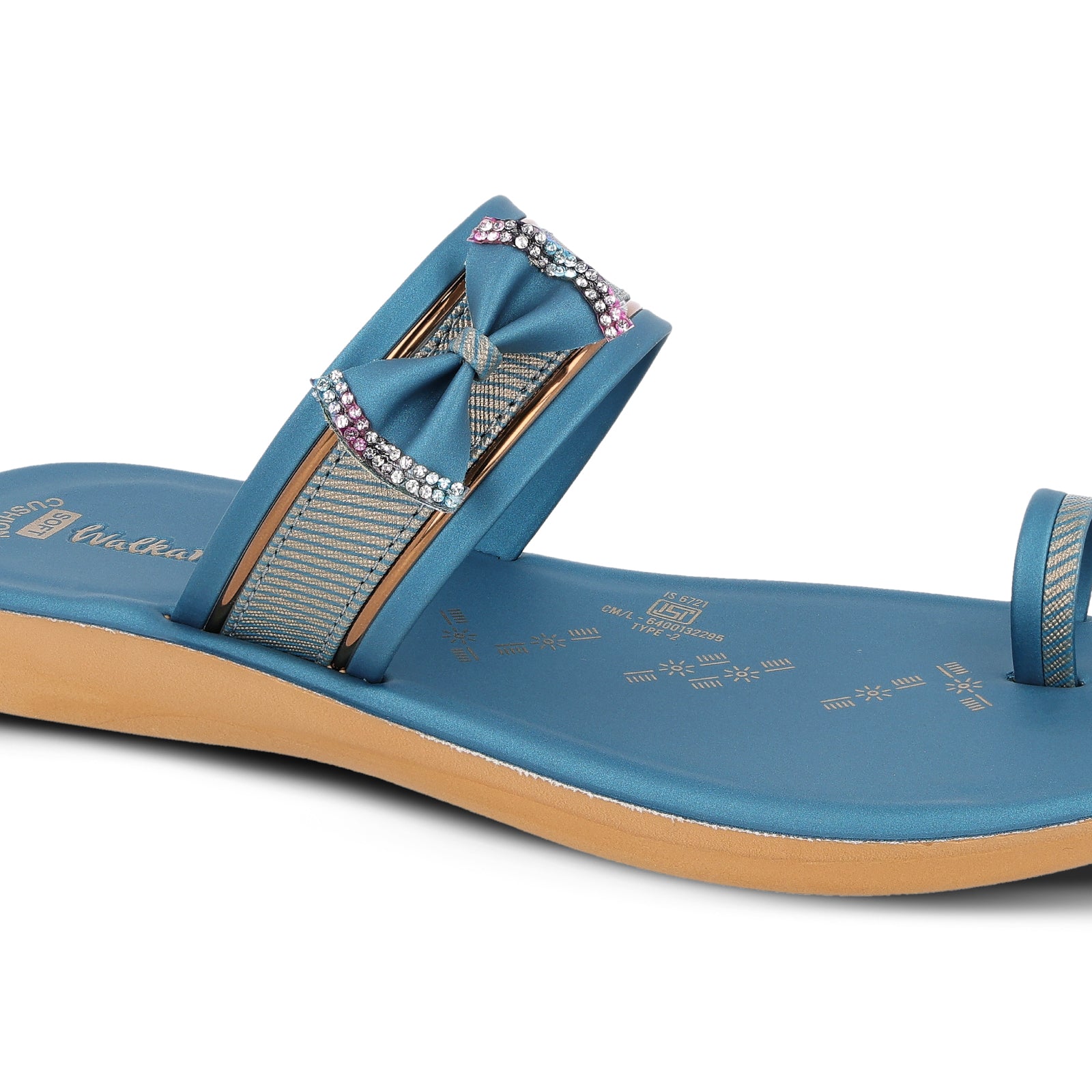 Women's Daily Wear Sandals  - WLR74507 Peacock Blue