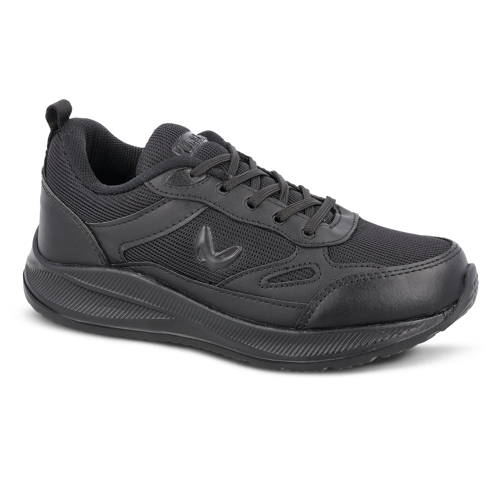 Boy's Lace-up Sports Shoe - WS3093 Black