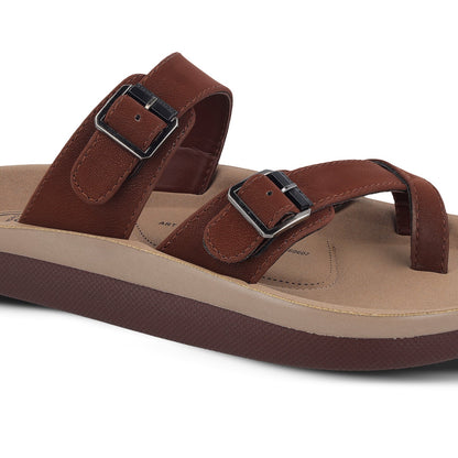 Men's Daily Wear Sandals - WGP53398 Brown