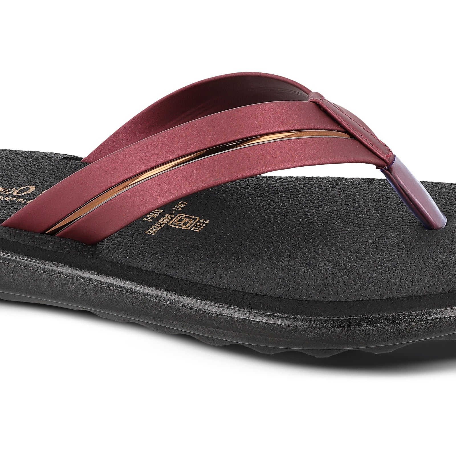 Women's Daily Wear Sandal  - WL7251 Burgundy