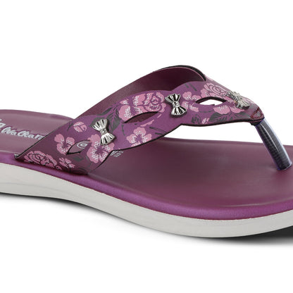 Women's Daily Wear Sandals  - WLR70417 Plum