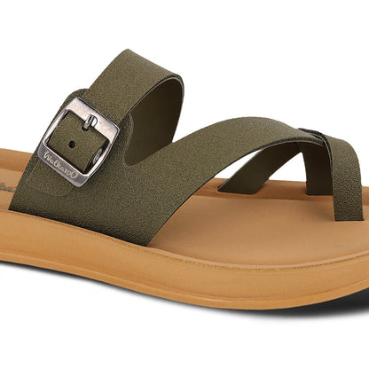 Women's Daily Wear Sandals  - WL7573 Olive Beige