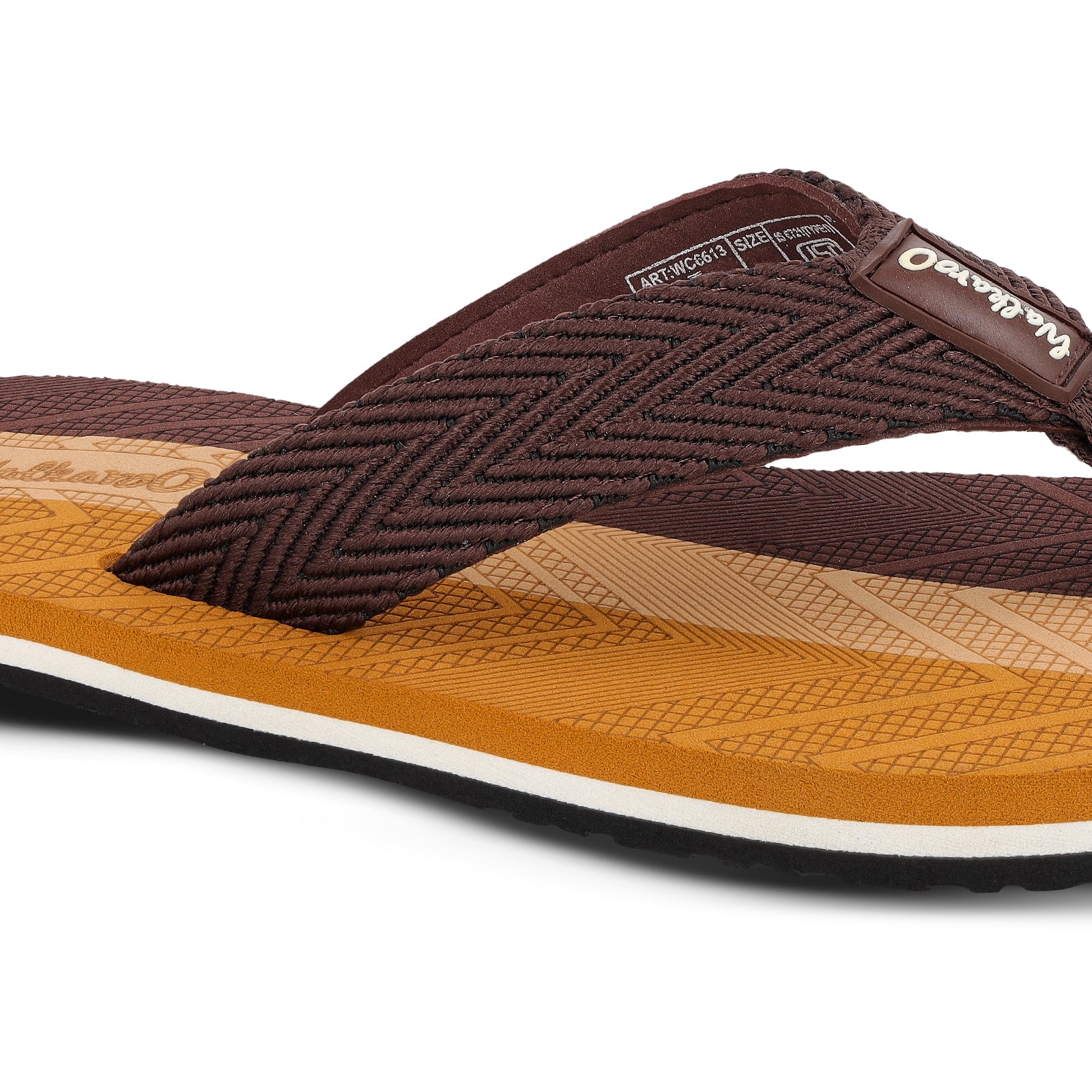 Men's Flip-Flop Slippers - WC6613 Brown Tan