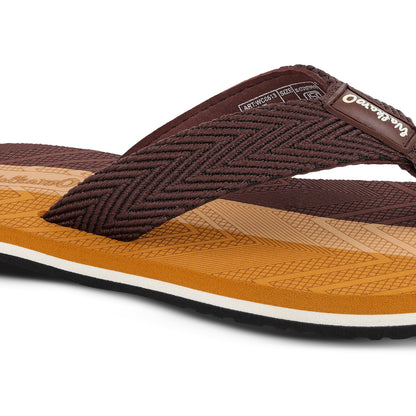Men's Flip-Flop Slippers - WC6613 Brown Tan