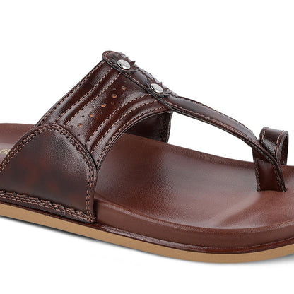 Men's Kolhapuri Chappal - WE1351 Brown