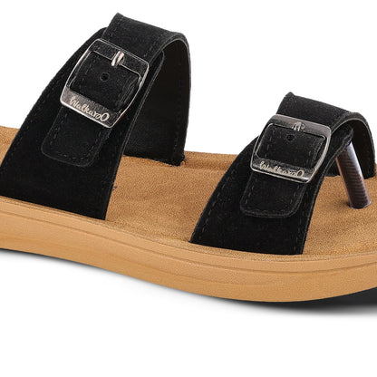 Women's Daily Wear Sandals  - WL7581 Black Beige