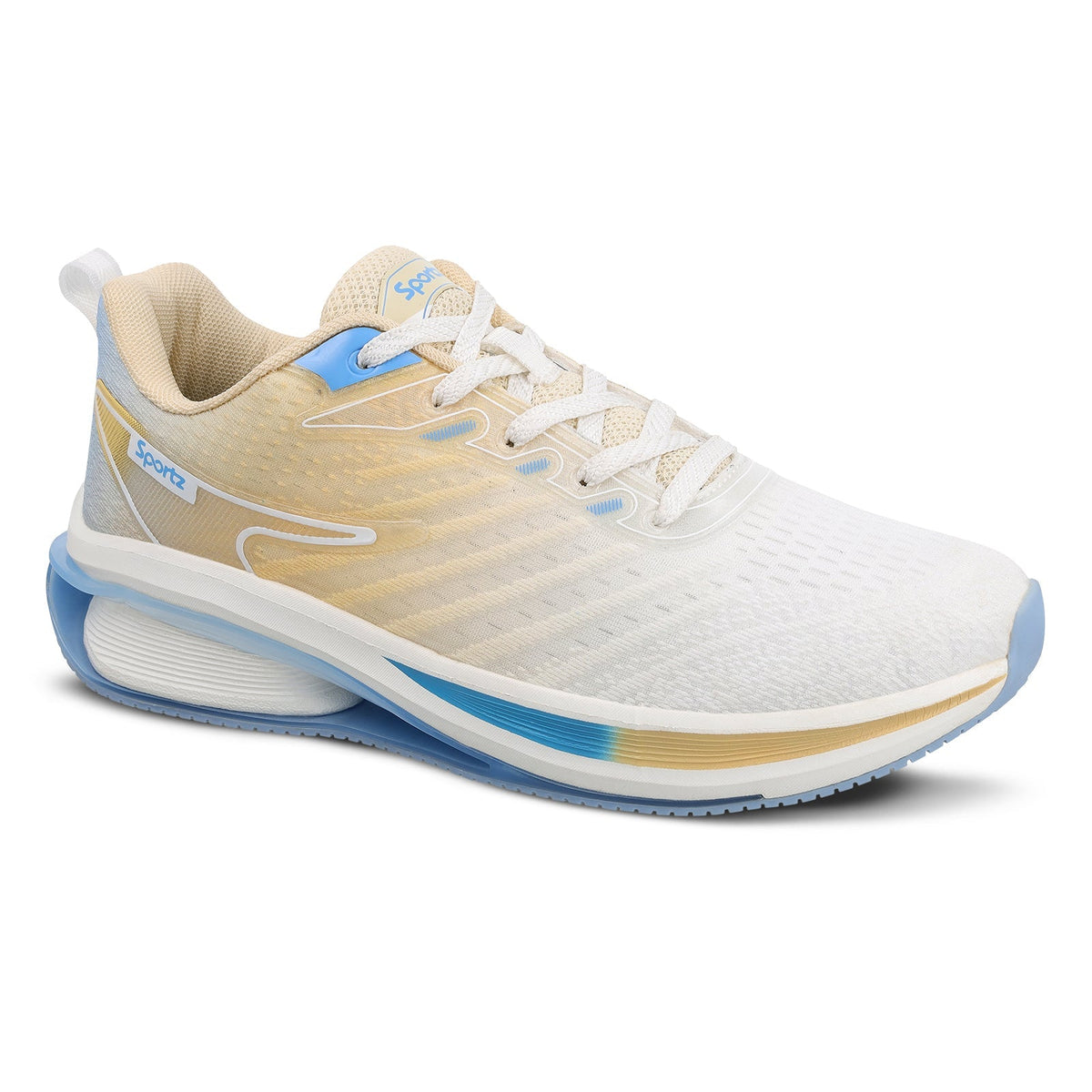 Men's Lace-up Sports Shoes - WS9151 Beige White