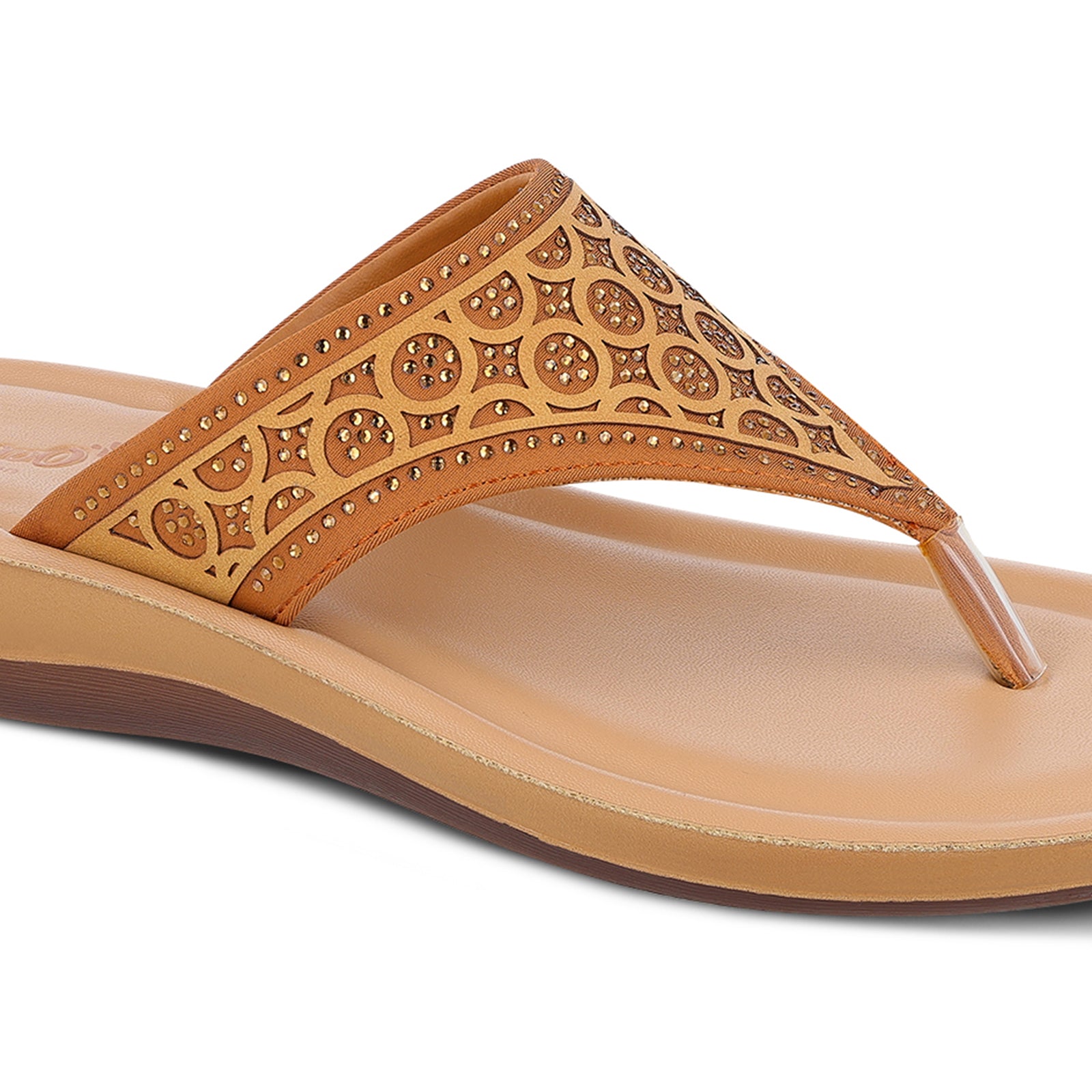 Sparkles Women's Daily Wear Sandal - WE2023 Beige