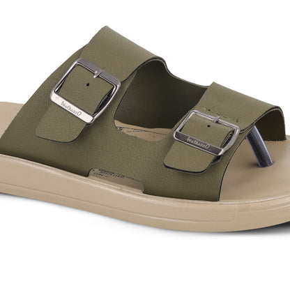 Men's Daily Wear Sandals - WGR53462 Olive Cream
