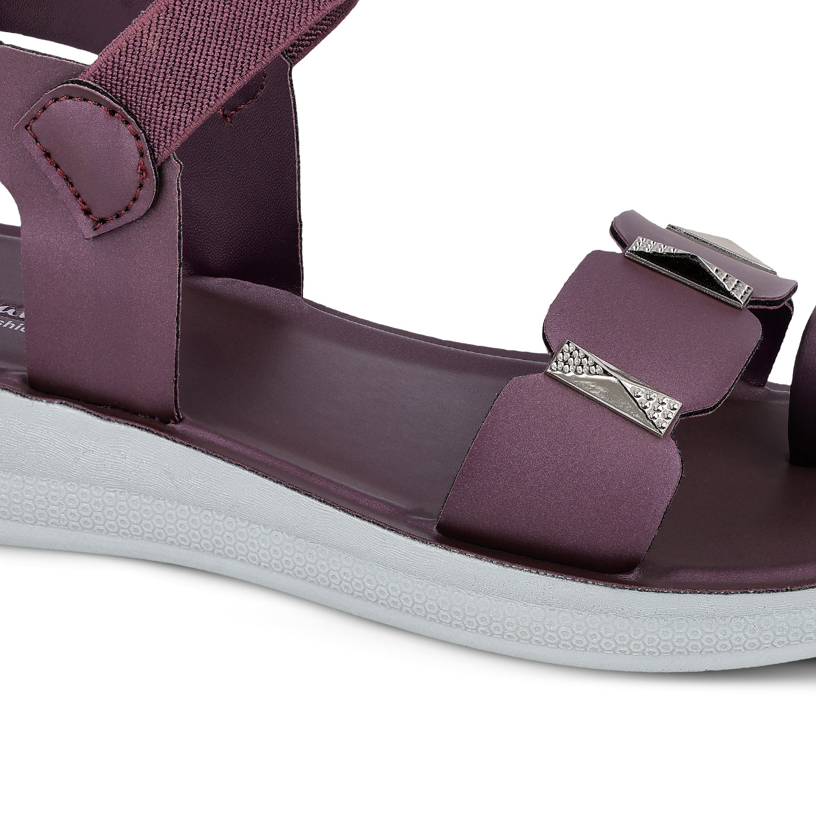 Women's Wedge Heel Sandals  - WLR77021 Purple